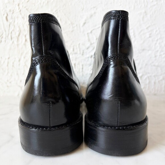 Vintage Florsheim Imperial Guardsman Boot Size 9 Black Leather Monk Strap Unworn